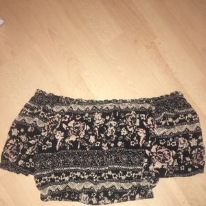 Off shoulder crop top